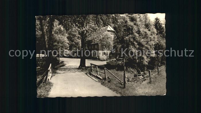 Baerenfels Erzgebirge HOG Putzmuehle mit Poebelbach