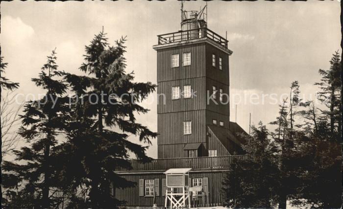 Oberwiesenthal Erzgebirge Wetterwarte auf dem Fichtelberg