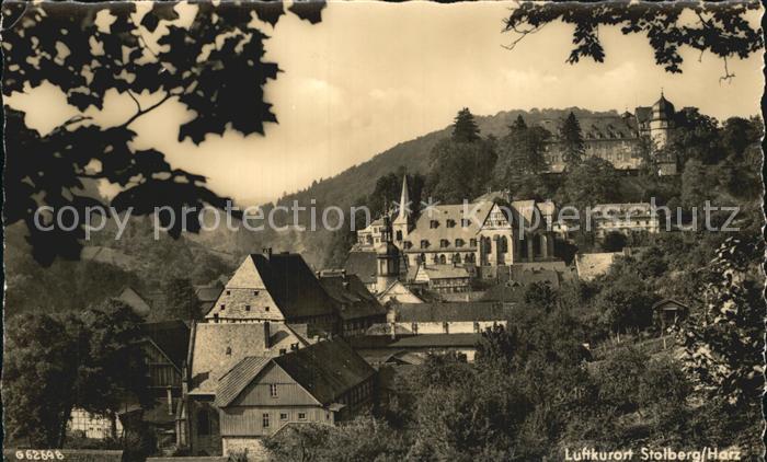 Stolberg Harz Teilansicht Kirche Schloss