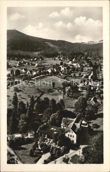 Oybin Sachsen mit Hochwald Fliegeraufnahme