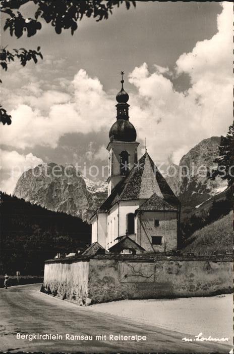 Ramsau Berchtesgaden Bergkirchlein mit Reiteralpe