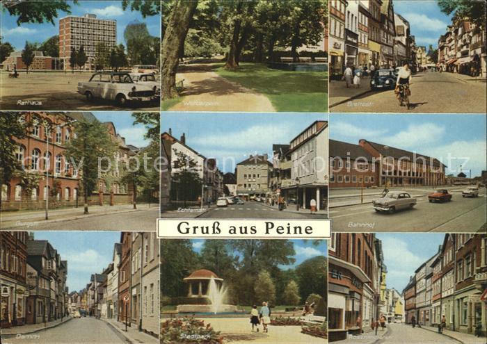 Peine Rathaus Werderpark Breitestr Burgstr Bahnhof Echternstr Damm Stadtpark Ros