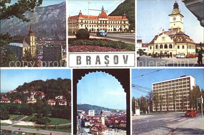Brasso Brasov Kronstadt Kirche Schloss Rathaus Stadtblick Hotel