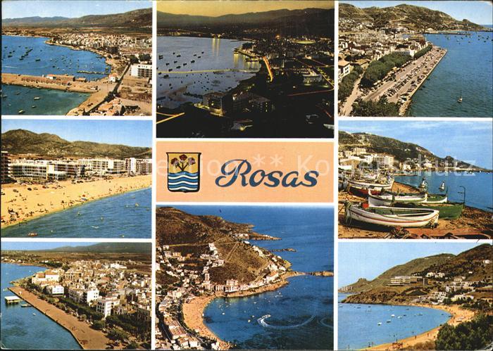 Rosas Costa Brava Cataluna Costa Brava Teilansichten Fliegeraufnahme