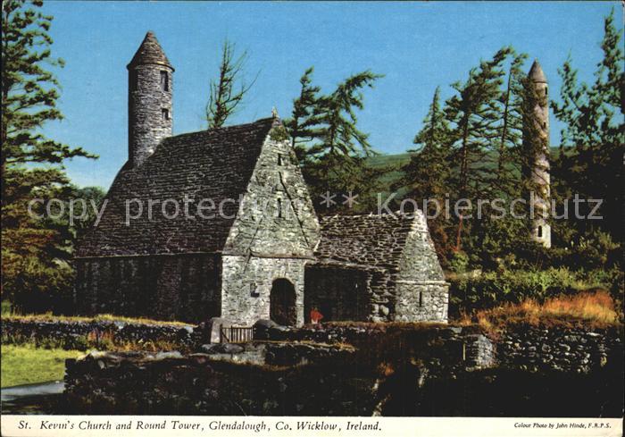 Glendalough St Kevins Church and Round Tower
