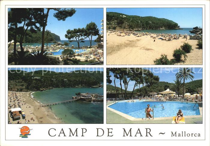 Camp de Mar Camping Strand Seebruecke Swimmingpool