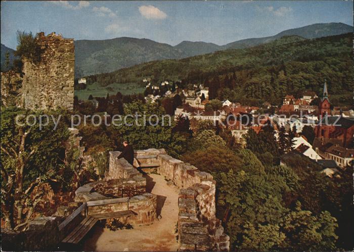 BADENWEILER BW Blick von der Burgruine