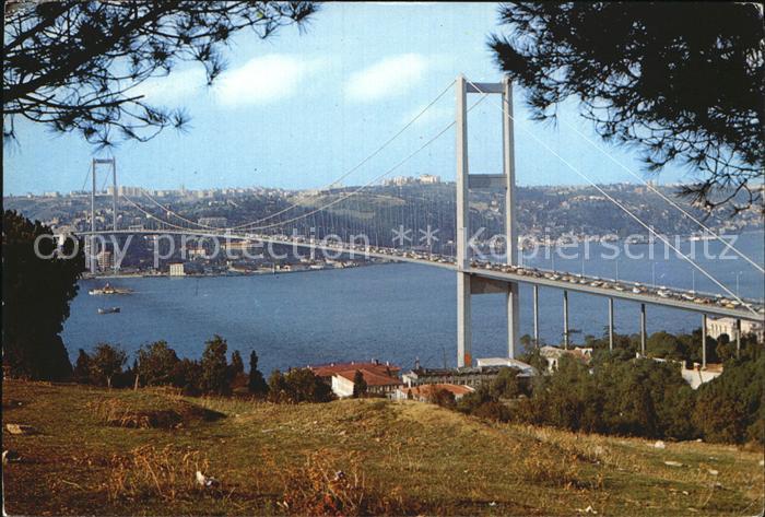 Istanbul Constantinopel Bosphorus Bridge from Beylerbeyi village