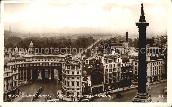 London Nelson Column Admiralty Mall