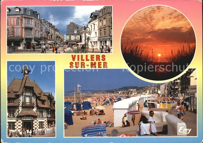Villers-sur-Mer Jeanne Arc Platz Strand Meer