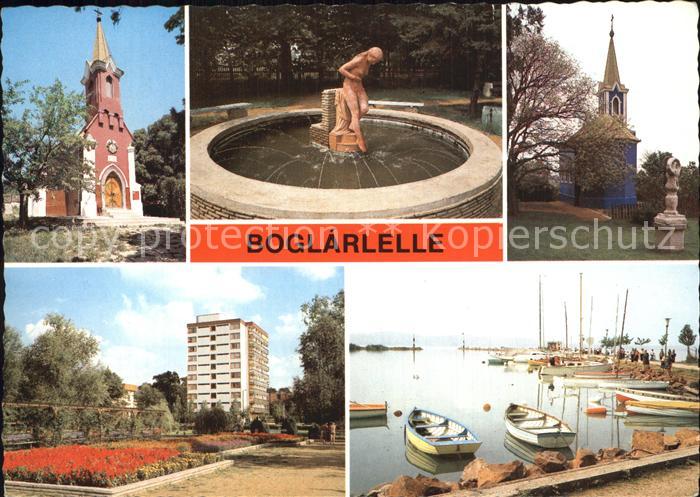 Boglarlelle Balatonlelle Brunnen Kirche Hafen