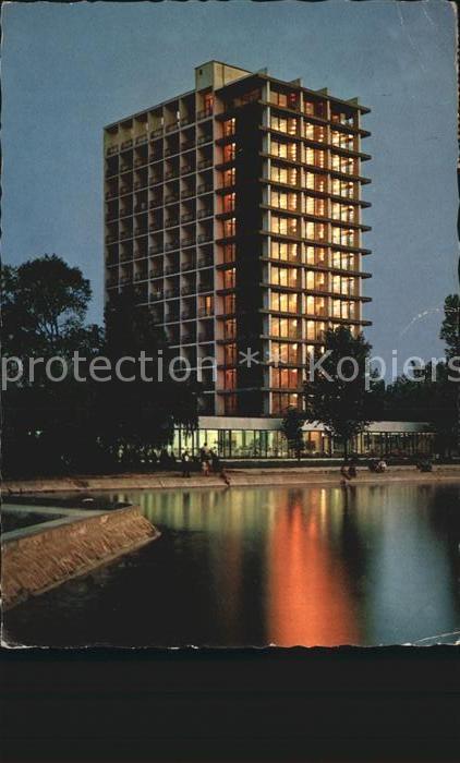 Siofok Hotel Europa Nachtaufnahme