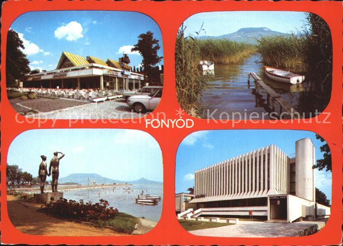 Fonyod Fuerdoe Boote Denkmal Ansichten