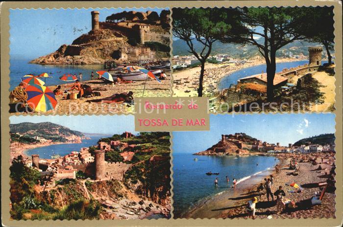 Tossa de Mar Costa Brava Strand Burg