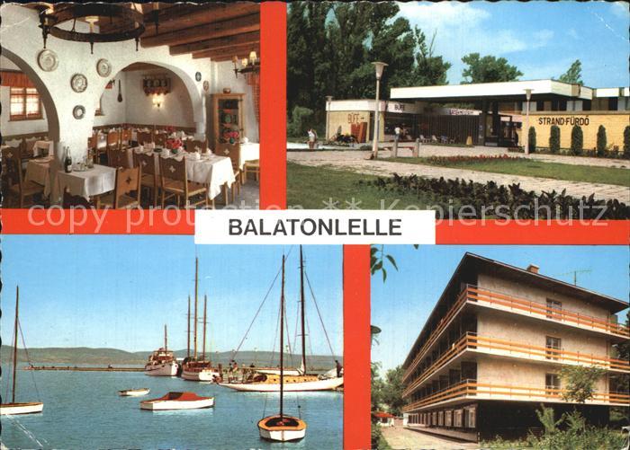 Balatonlelle See Boote Strandhaus Gaststaette