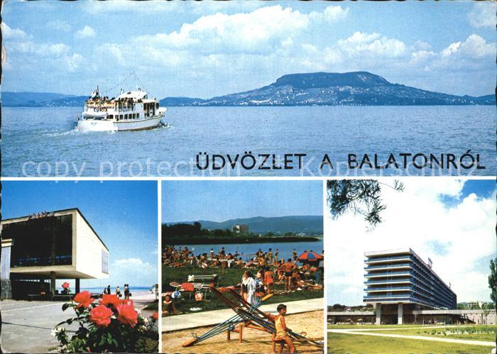 Balaton Plattensee Strand Hotels Faehrschiff