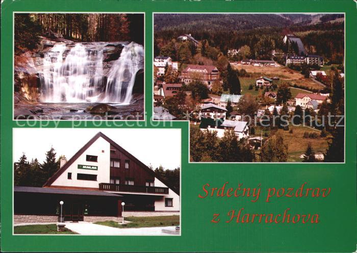 Harrachov Harrachsdorf Wasserfall Ortsansicht