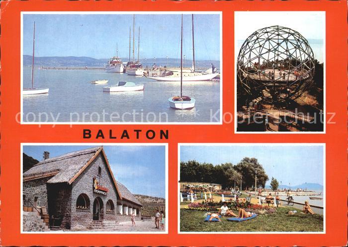 Balaton Plattensee Bootshafen Strand Aussichtsplattform