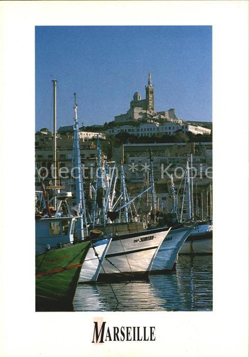 Marseille Bouches-du-Rhone Hafen Notre Dame La Garde