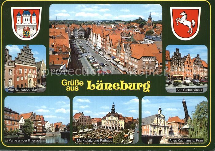 LueNEBURG  CITY Sande Rathausapotheke Ilmenau Marktplatz Kaufhaus