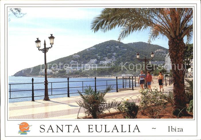 Santa Eulalia del Rio Ibiza Promenade Meer