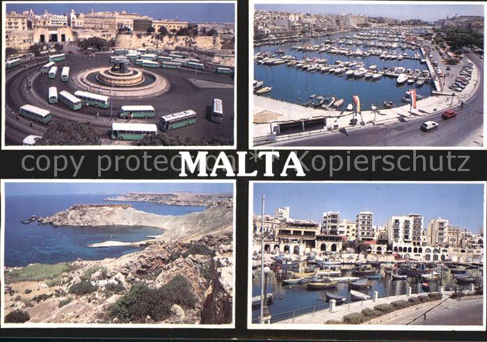 Malta Busbahnhof Hafen Denkmal Stadtansichten
