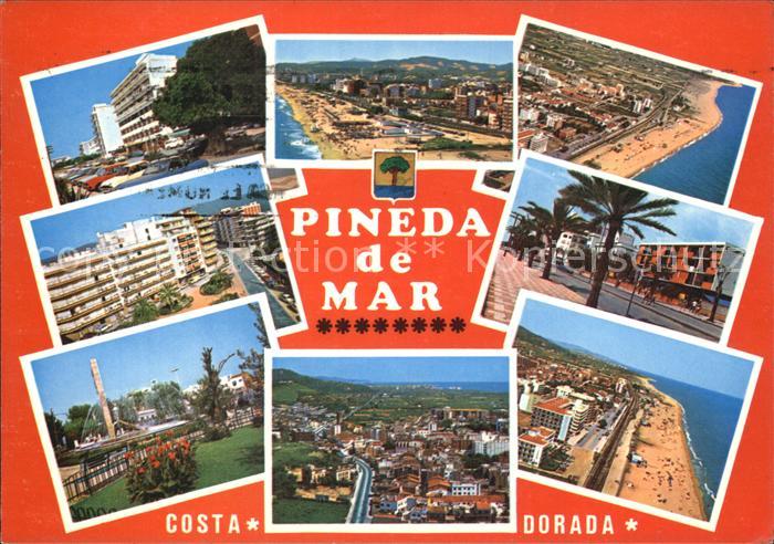 Costa Dorada Maresme Strand Stadtansichten Luftaufnahmen