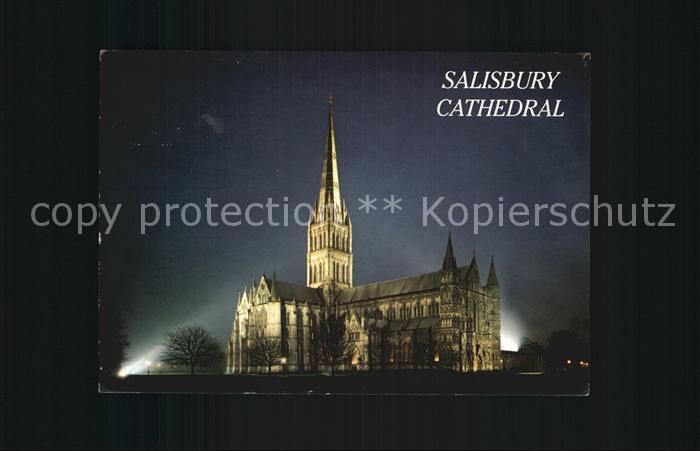 Salisbury Wiltshire Kathedrale Nacht