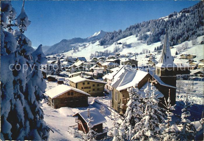 Les Gets Haute Savoie Ortsansicht Winter