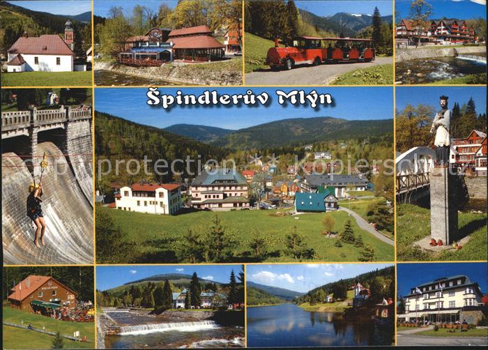 Spindleruv Mlyn Spindlermuehle Riesengebirge Eisenbahn Kirche