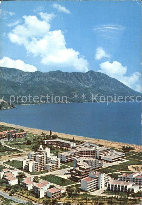 Montenegro Becici Strand Luftbild