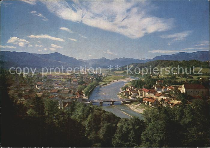 Bad Toelz Blick vom Kalvarienberg