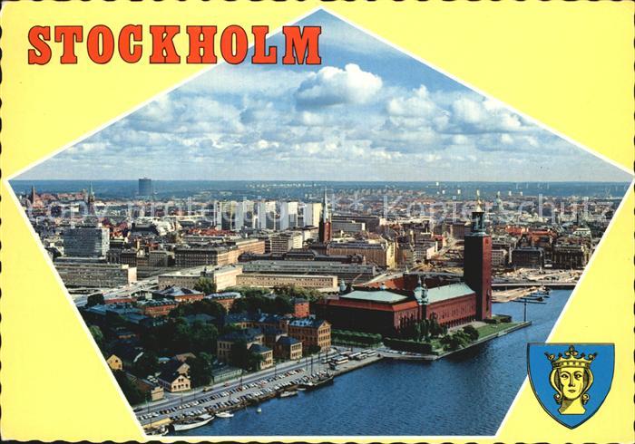 Stockholm Flugpanorama City Hall