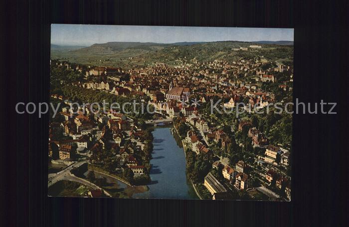 TueBINGEN BW Universitaetsstadt Blick auf Neckar und Schloss
