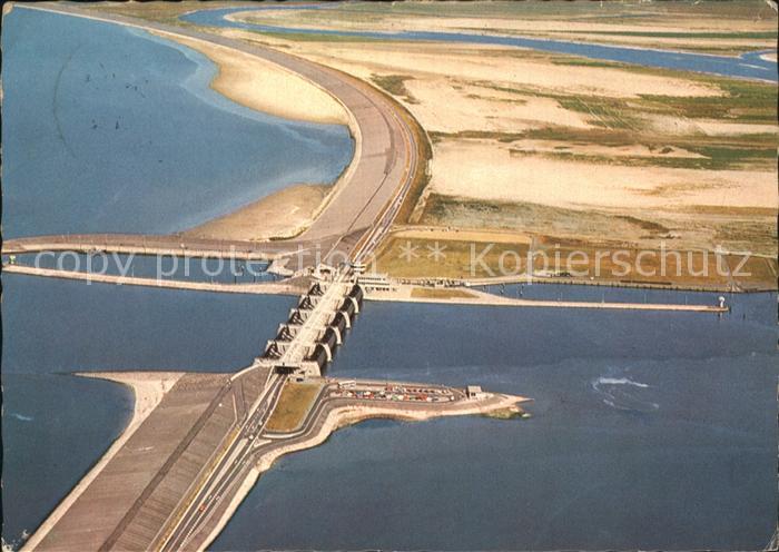 Eidersperrwerk Abschlussdamm Luftaufnahme