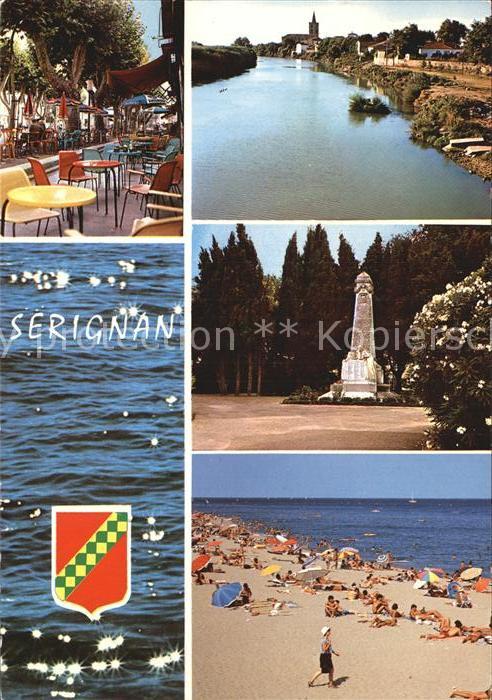 Serignan Cafe Strand Denkmal Promenade