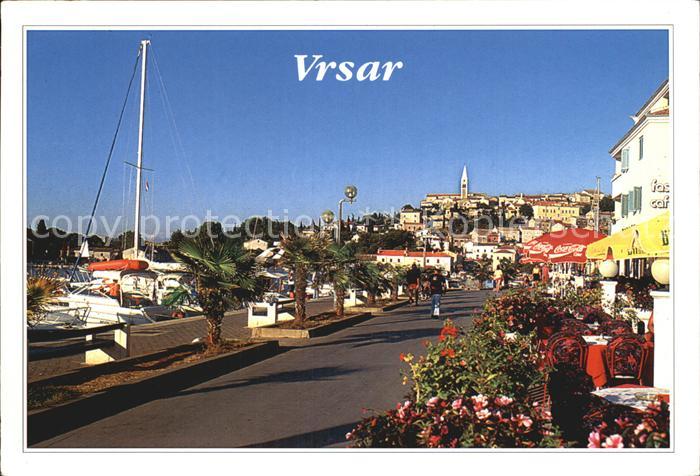 Vrsar Istrien Stadtansicht Hafen