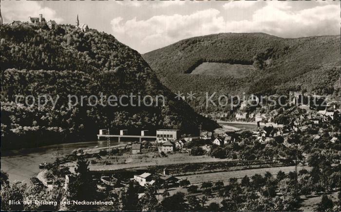 Dilsberg Fliegeraufnahme mit Neckarsteinach