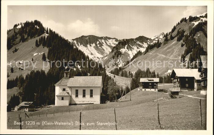 Baad Mittelberg Kleinwalsertal mit Starzeljoch