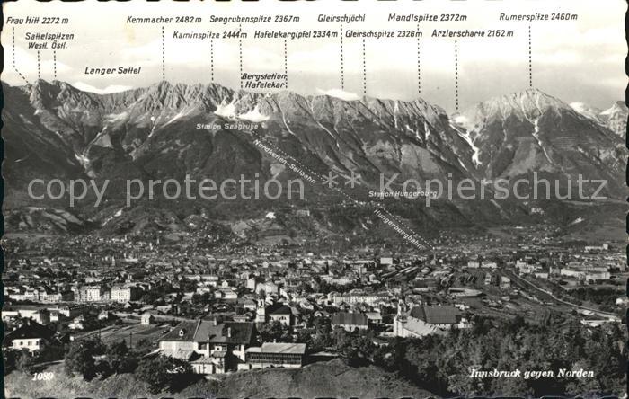 Innsbruck Fliegeraufnahme gegen Nordne