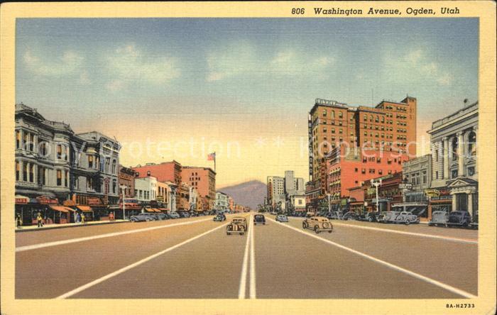 Ogden Utah Washington Avenu Kuenstlerkarte
