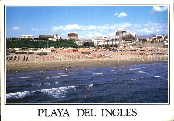 Playa del Ingles Strand Fliegeraufnahme