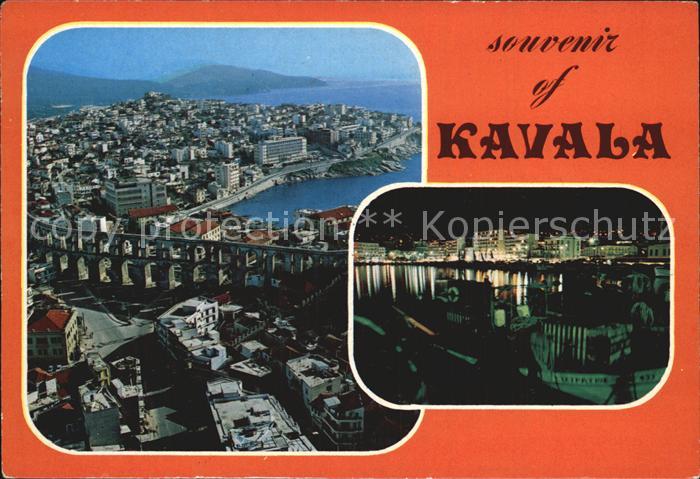 Kavala Cavala Fliegeraufnahme mit Viadukt