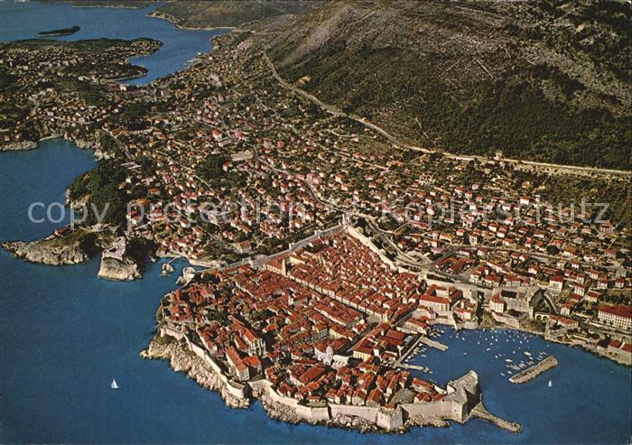 Dubrovnik Ragusa Fliegeraufnahme