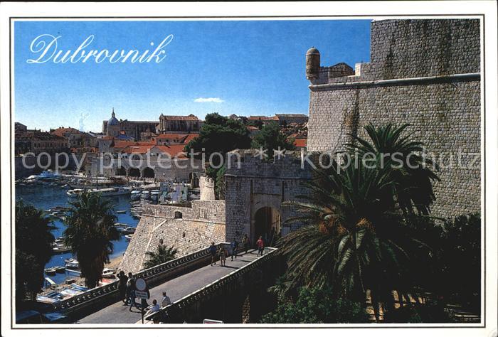 Dubrovnik Ragusa Hafenpartie