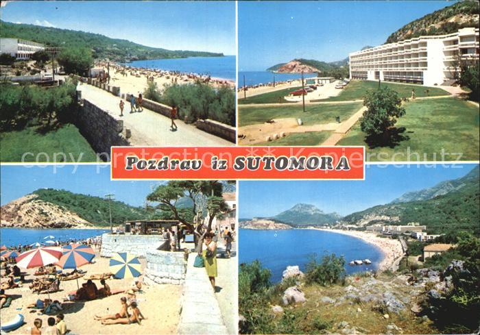 Sutomore Dalmatien Strandpartien