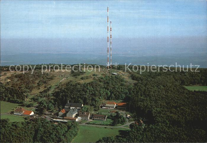 Kreuzberg Rhoen Fliegeraufnahme mit Sendetuermen