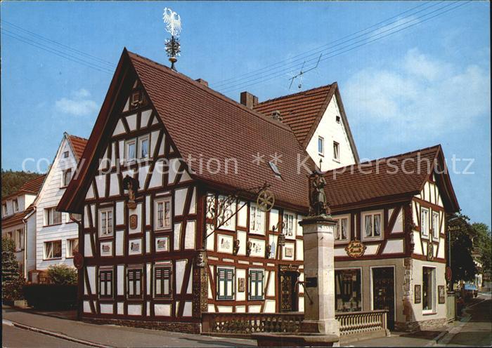 Bad Orb Fachwerk am Wendelinusbrunnen