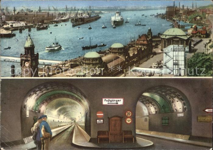 HAMBURG  CITY Hafen Elbtunnel
