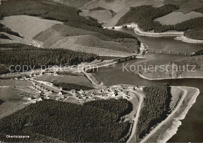 Okertalsperre Fliegeraufnahme Hotel Restaurant Romkerhalle